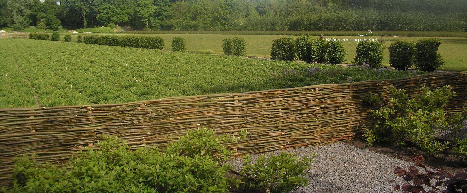 Ambachtelijk gevlochten &<br>vakkundig geplaatst.